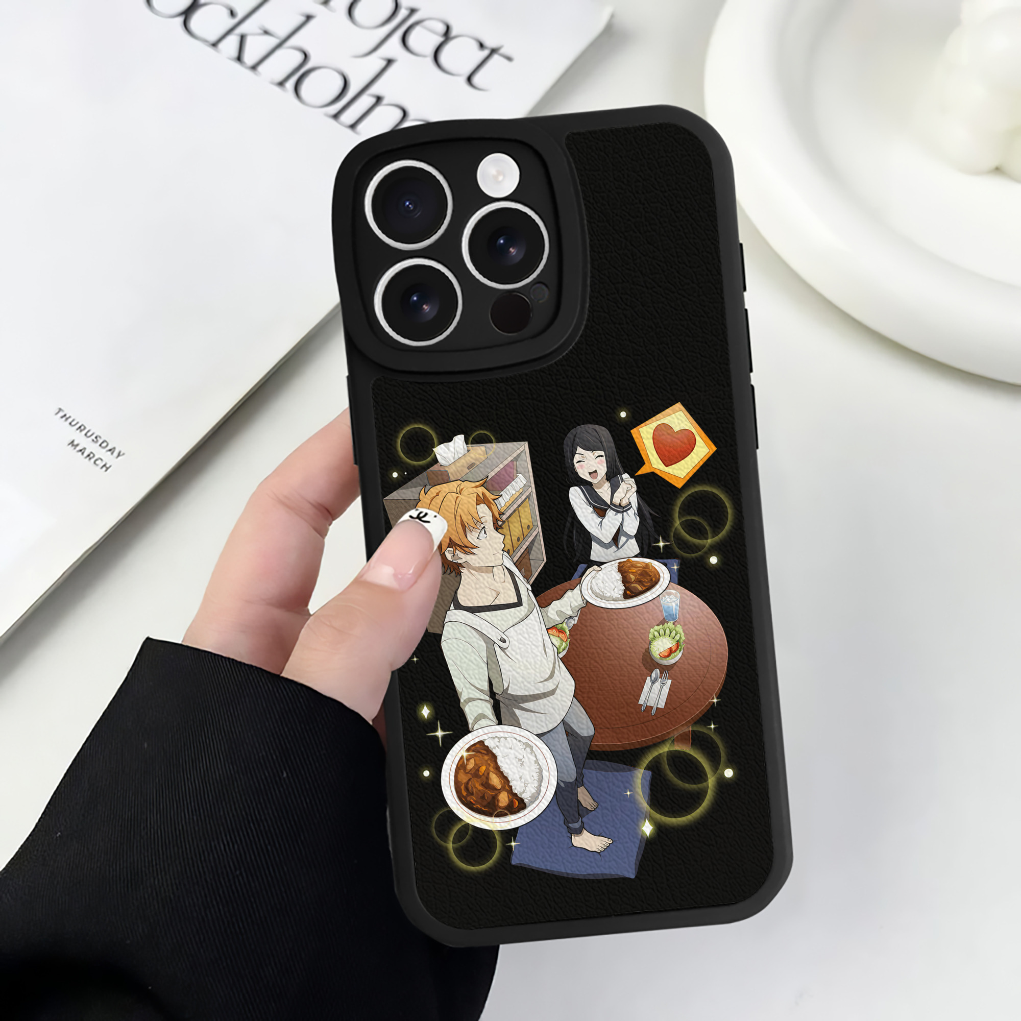 （画像用） 文豪ストレイドッグス Bungo Stray Dogs 【iPhone 16シリーズ対応】シリコンスマホケース（レザー調） 材質：シリコン